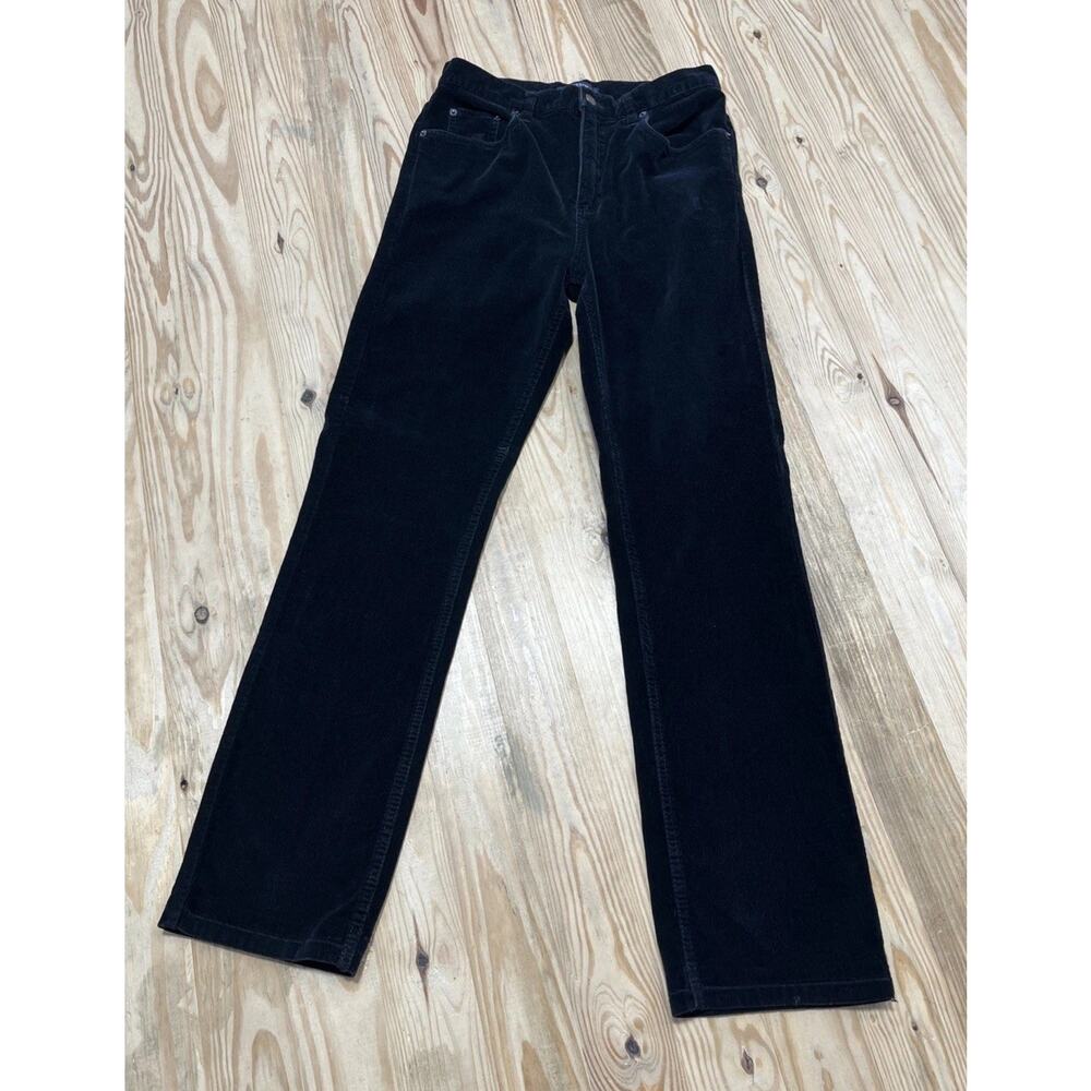 Vintage Bill Blass Jeans Corduroy Pants - Size 28x30 - Black - Stretch